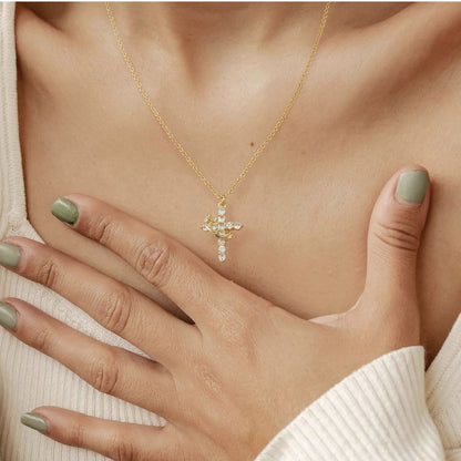GloryCrown™ Cross & Crown Necklace