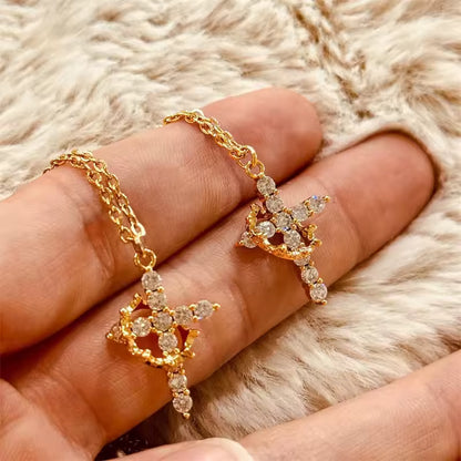 GloryCrown™ Cross & Crown Necklace
